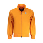 Orangefarbene Polyamid-Herrenjacke