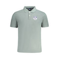 Green Cotton Men Polo