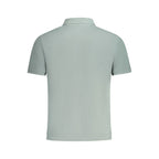 Green Cotton Men Polo