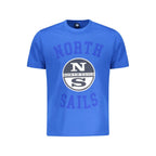 Blue Cotton Men's T-Shirt