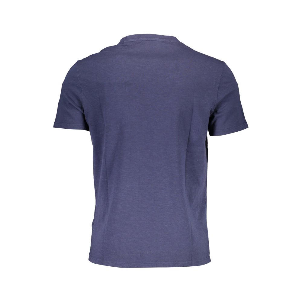 Herrenhemd aus blauer Bio-Baumwolle