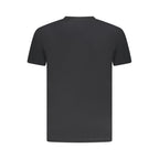 Schwarzes Baumwoll-Herren-T-Shirt