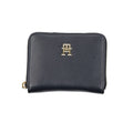 Blue Polyurethane Women Wallet