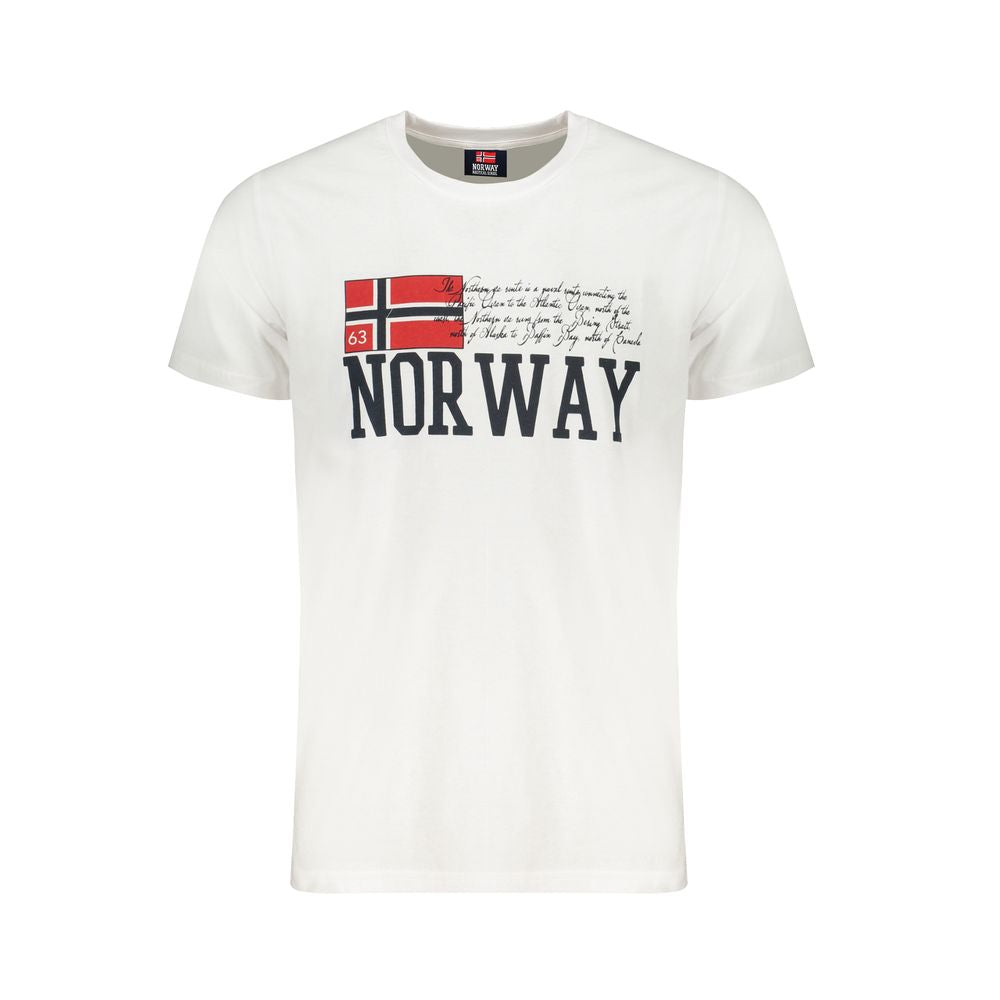 Weißes Herren-T-Shirt aus Baumwolle