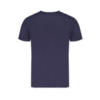Blaues Baumwoll-Herren-T-Shirt