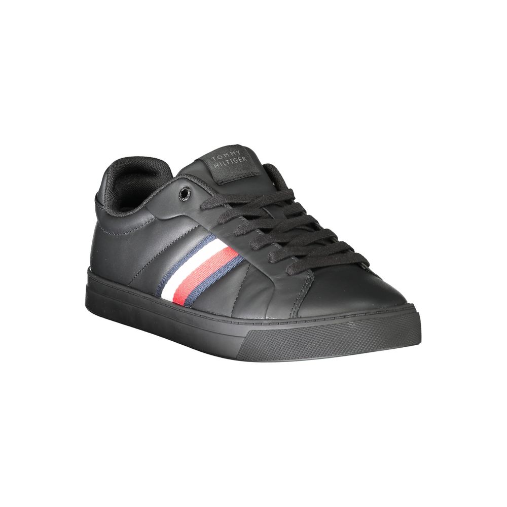 Herren-Sneaker aus schwarzem Leder
