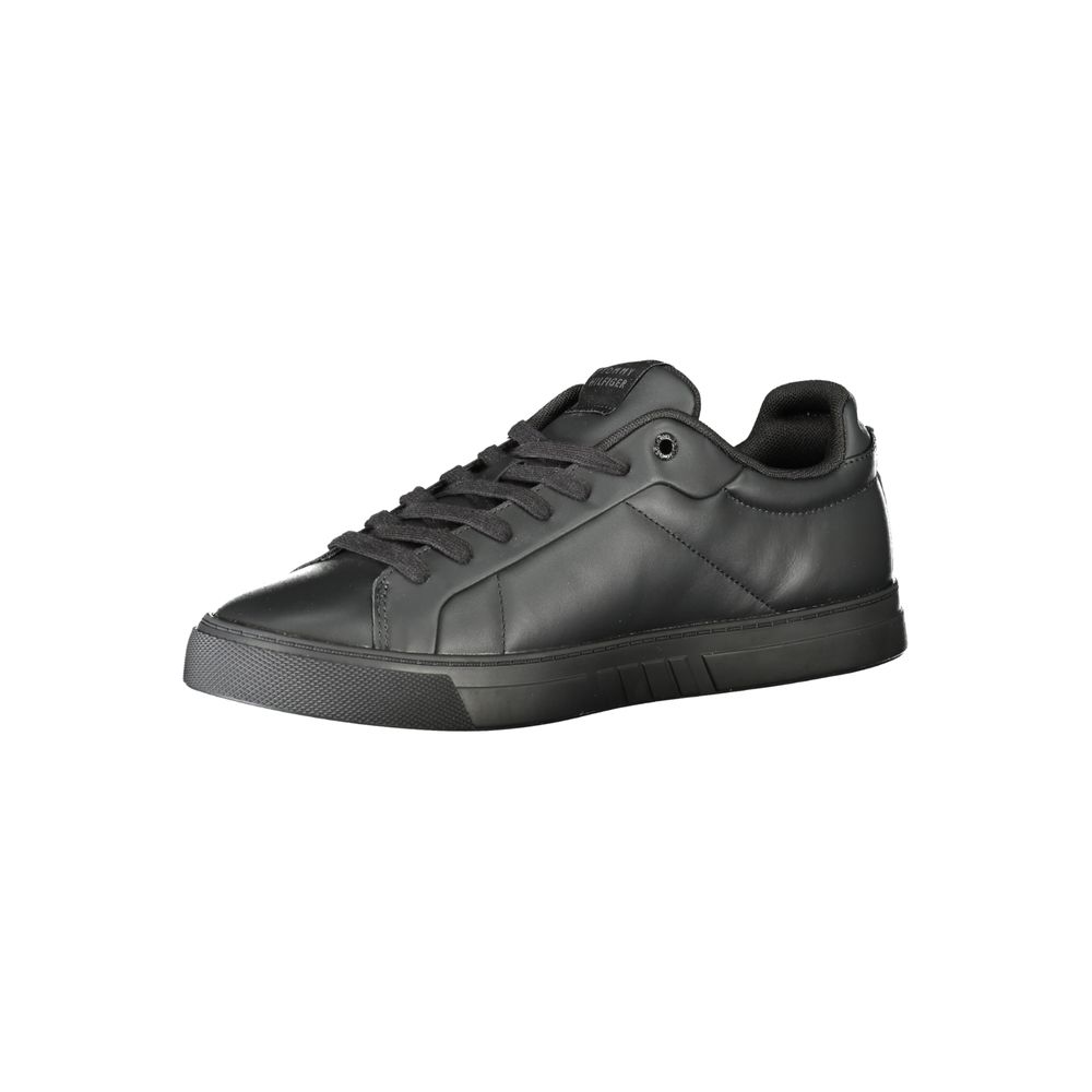 Herren-Sneaker aus schwarzem Leder