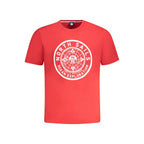 T-Shirt in cotone rosso da uomo