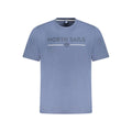Blaues Baumwoll-Herren-T-Shirt