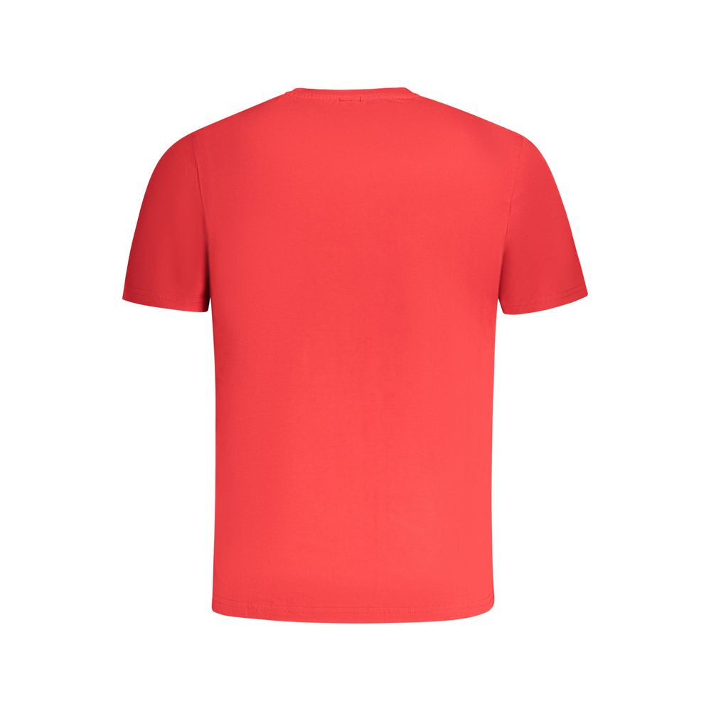 T-Shirt in cotone rosso da uomo