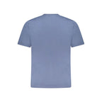 Blaues Baumwoll-Herren-T-Shirt
