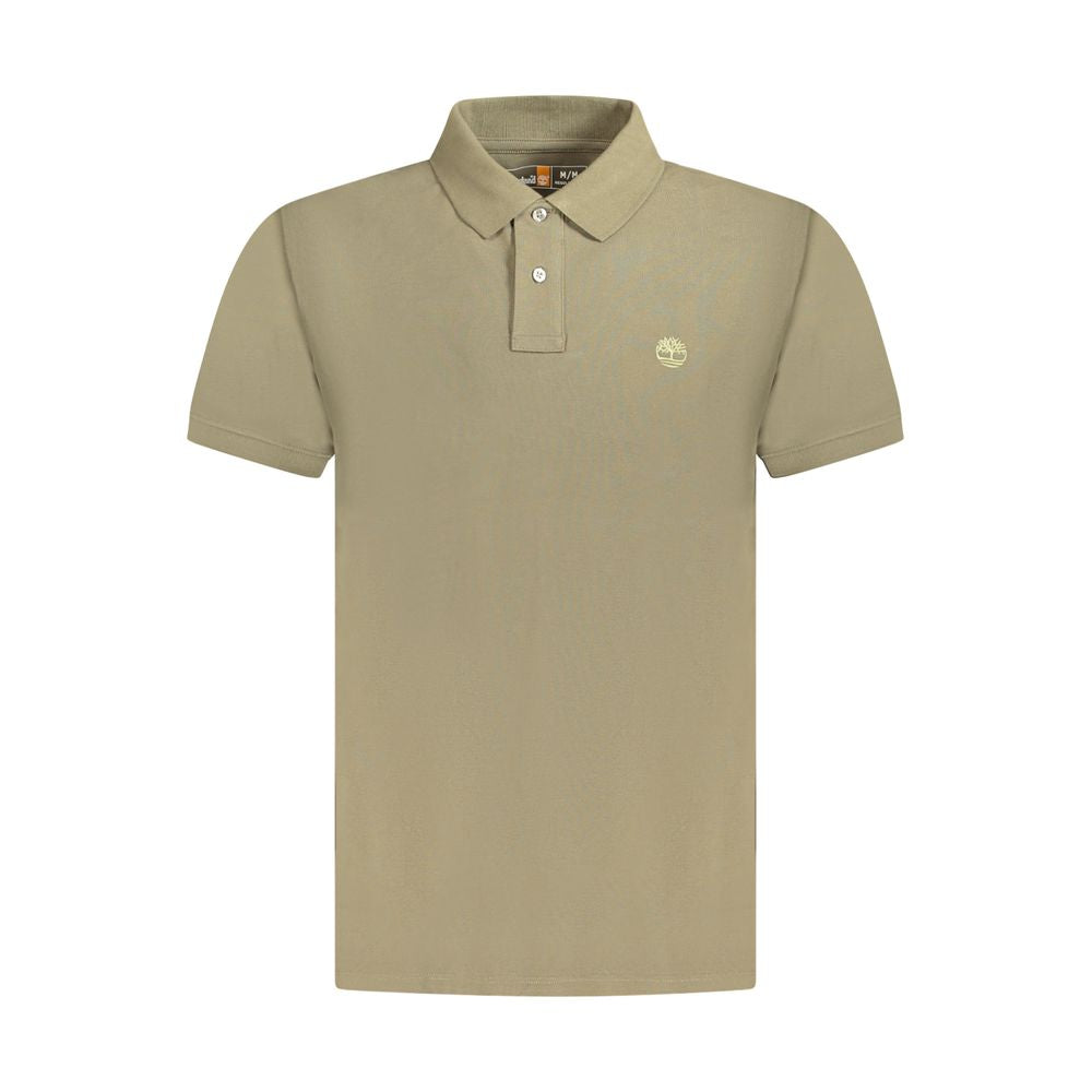 Grünes Baumwoll-Polo-T-Shirt