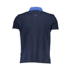 Blaues Herren-Poloshirt aus Baumwolle