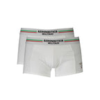 Weiße Boxershorts für Herren aus Baumwolle