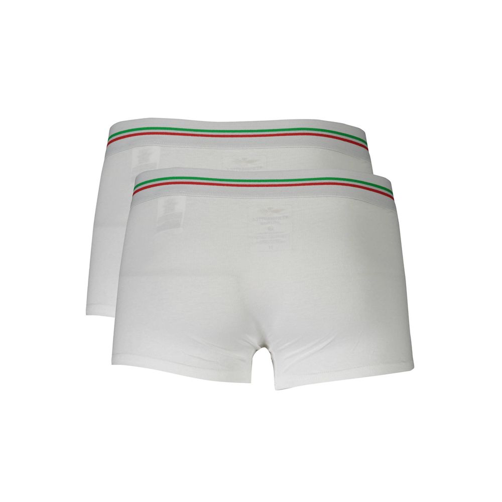 Weiße Boxershorts für Herren aus Baumwolle
