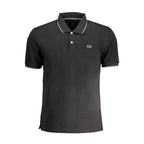 Black Cotton Men's Polo Shirt