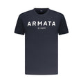 Blaues Baumwoll-Herren-T-Shirt