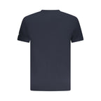 Blaues Baumwoll-Herren-T-Shirt