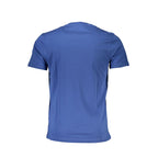 Blaues Herren-T-Shirt aus Baumwolle
