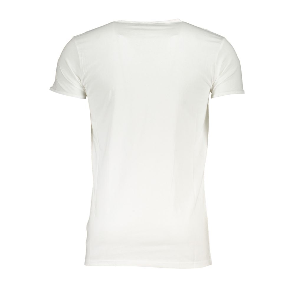 Weißes Baumwoll-T-Shirt