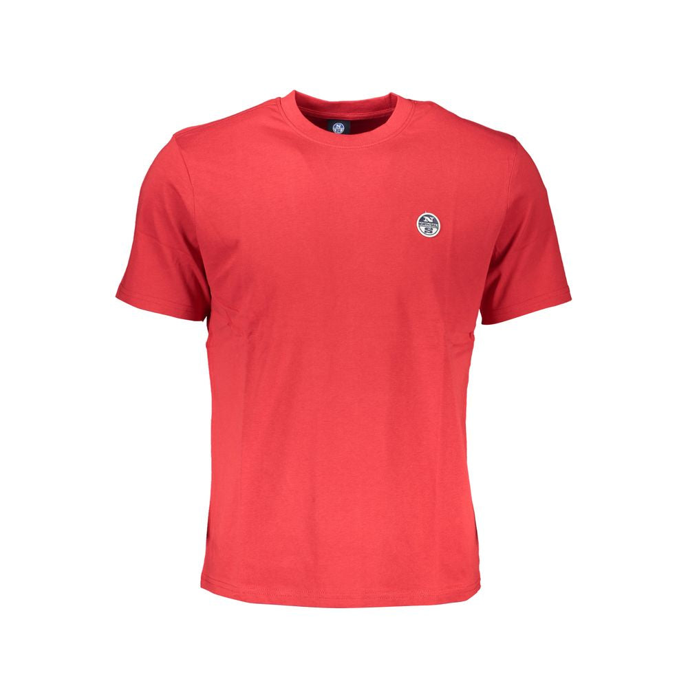 Rotes Baumwoll-Herren-T-Shirt
