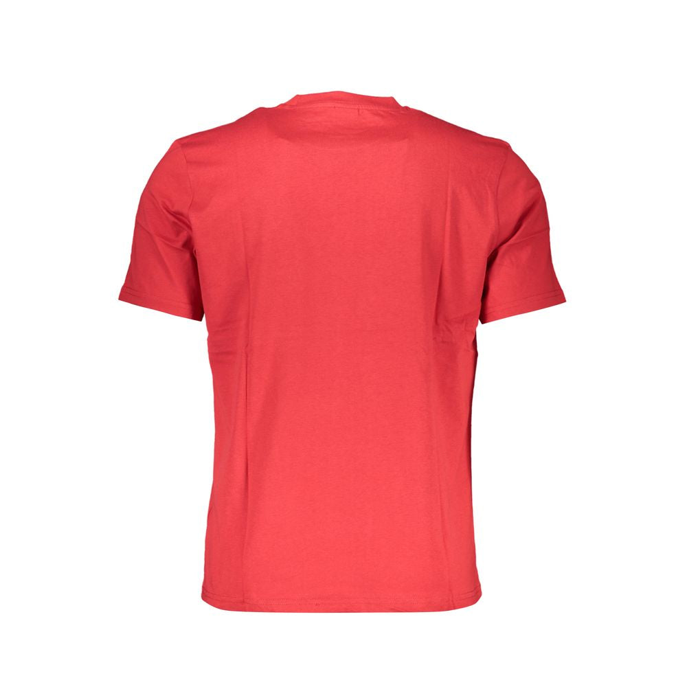 Rotes Baumwoll-Herren-T-Shirt