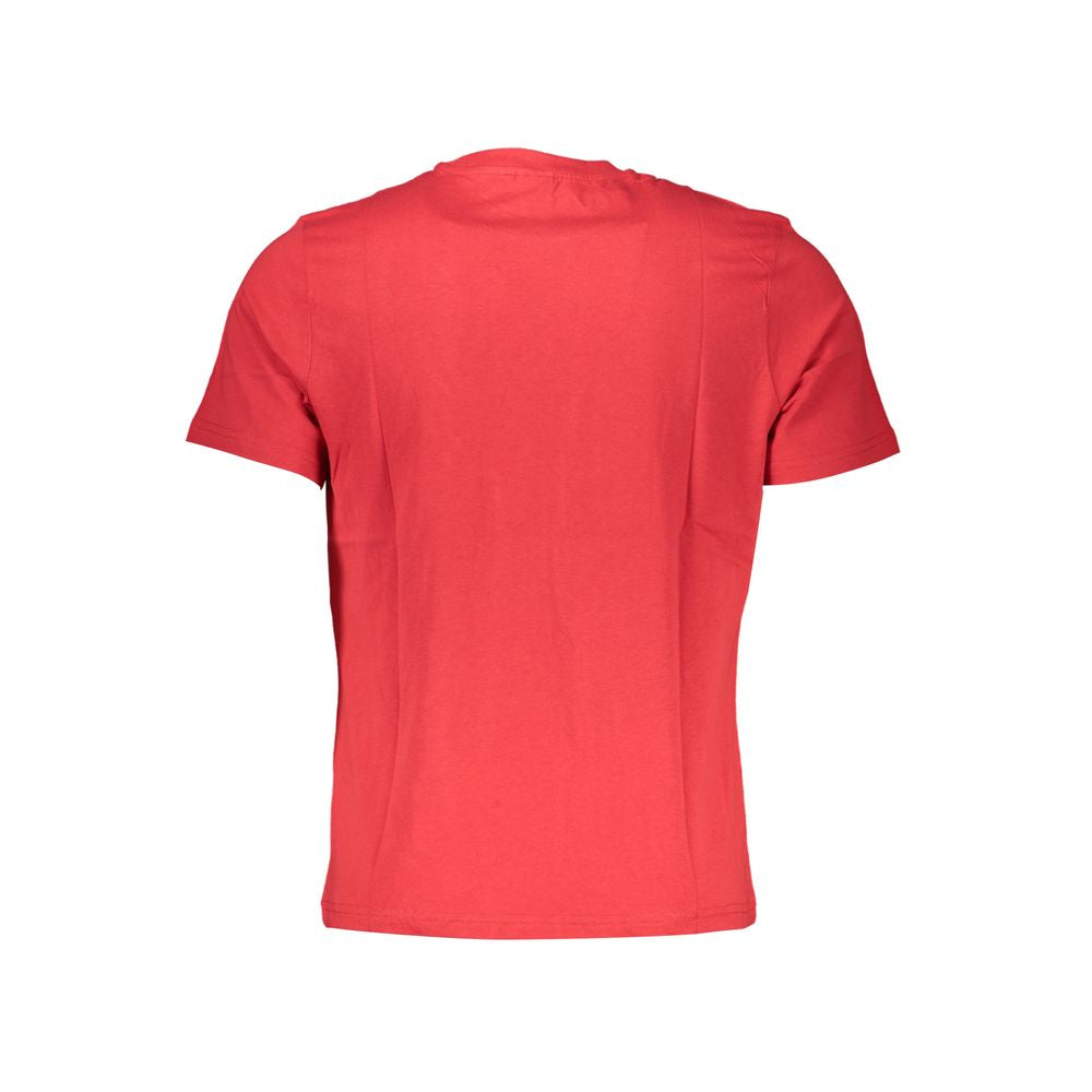 Rotes Baumwoll-Herren-T-Shirt