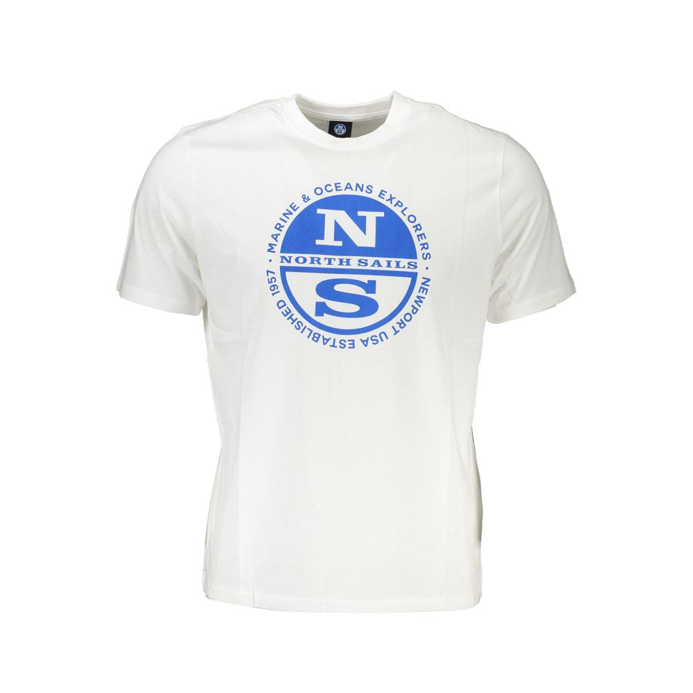 Weißes Baumwoll-Herren-T-Shirt