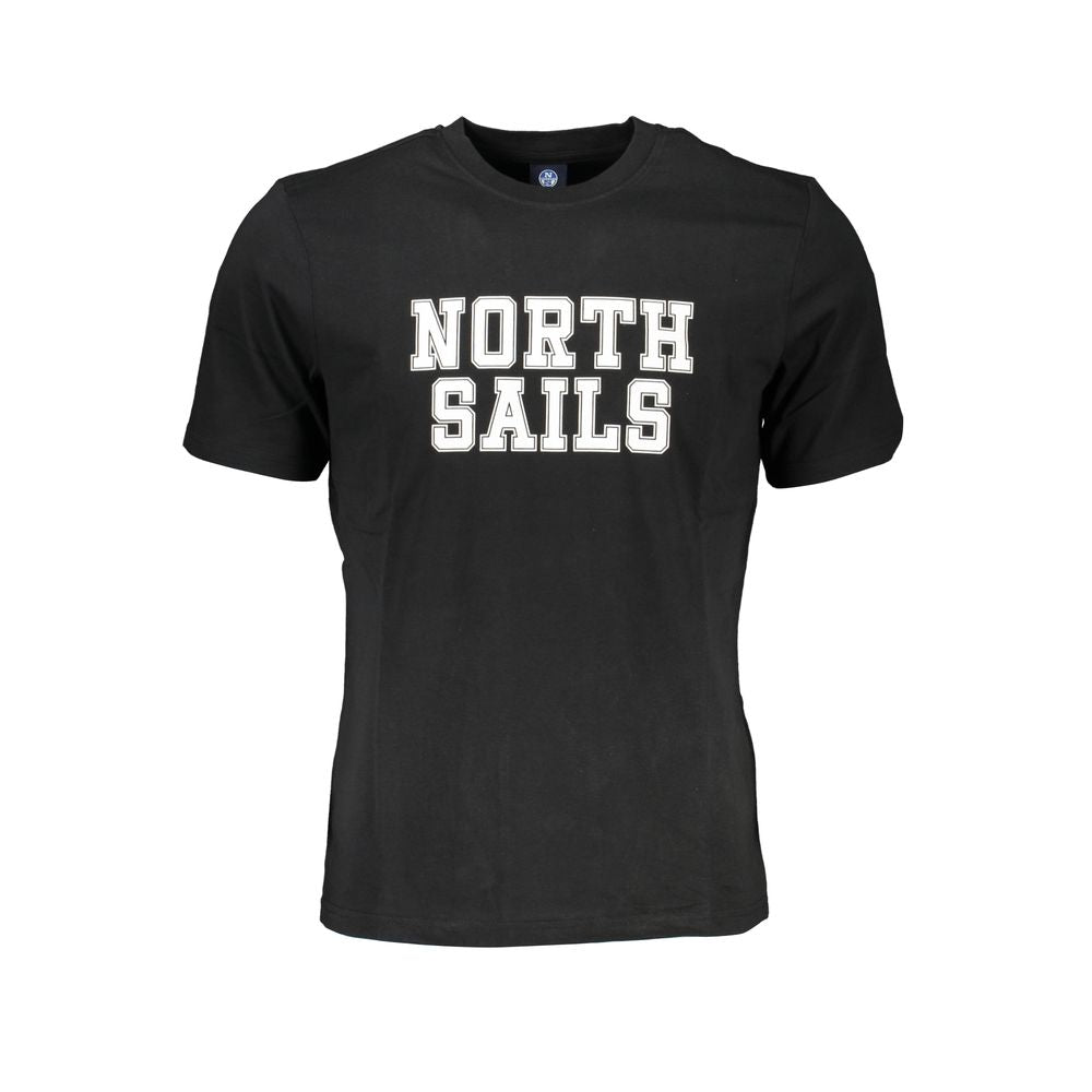 Herren-T-Shirt aus schwarzer Baumwolle