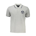 Herren-Poloshirt aus Baumwolle in Grau