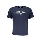 Blue Cotton Men T-Shirt