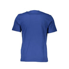 Blue Cotton Men T-Shirt