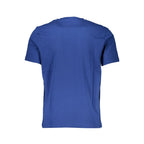 Blaues Baumwoll-Herren-T-Shirt