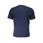 Blaues Baumwoll-Herren-T-Shirt