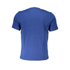 Blaues Baumwoll-Herren-T-Shirt