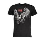 Black Cotton Men T-Shirt