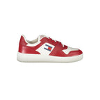 Roter Leder-Sneaker für Herren