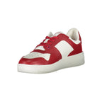 Roter Leder-Sneaker für Herren
