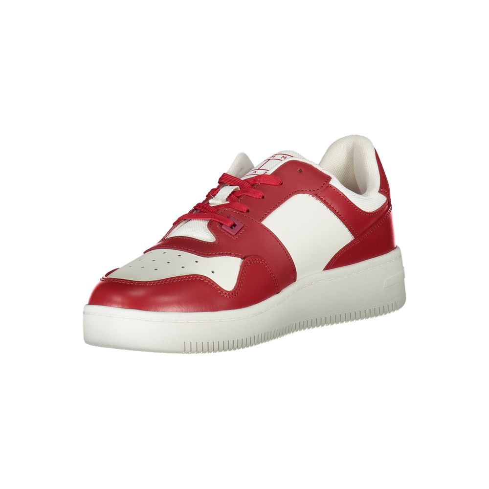 Roter Leder-Sneaker für Herren
