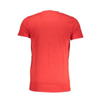 Rotes Baumwoll-Herren-T-Shirt