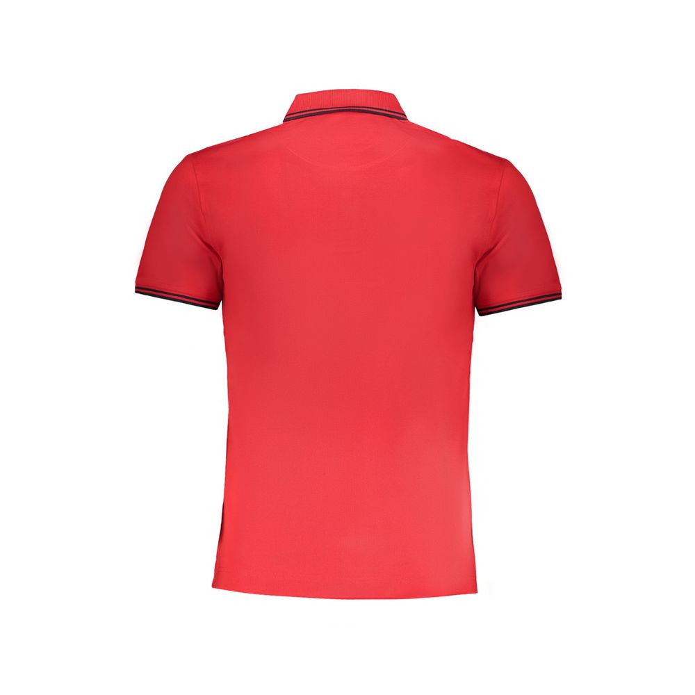 Red Cotton Men's Polo Shirt