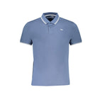 Blue Cotton Polo Shirt