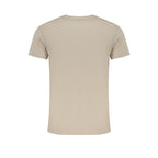 Beige Cotton Men's T-Shirt