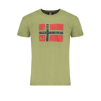 Green Cotton Men T-Shirt