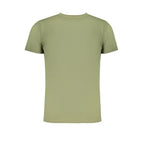 Green Cotton Men T-Shirt