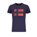 Blaues Baumwoll-T-Shirt für Herren