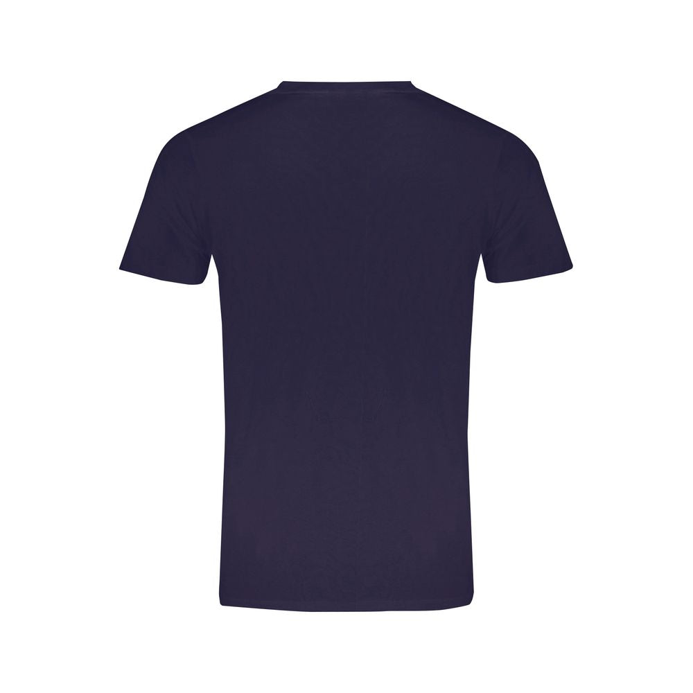 Blaues Baumwoll-T-Shirt für Herren