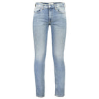 Blaue Slim-Jeans für Herren aus Baumwolle