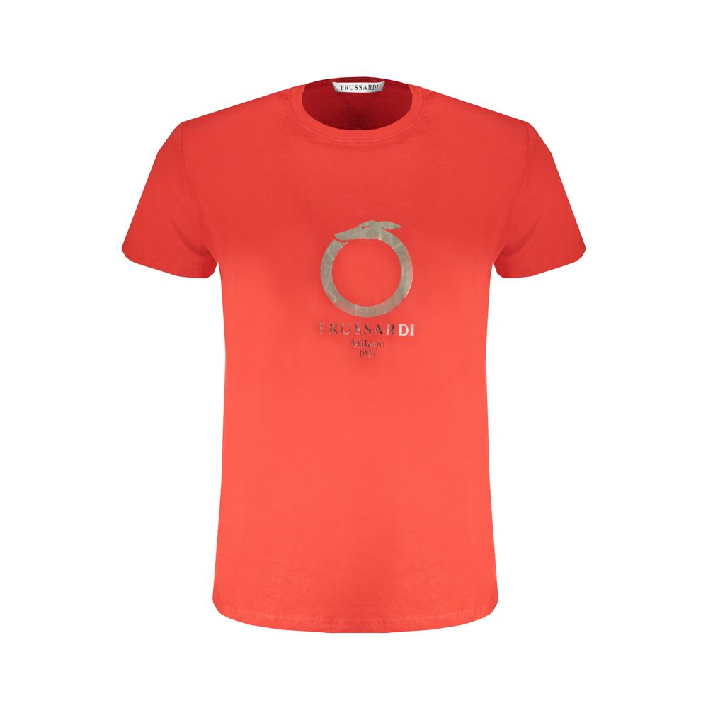 Rotes Herren-T-Shirt aus Baumwolle