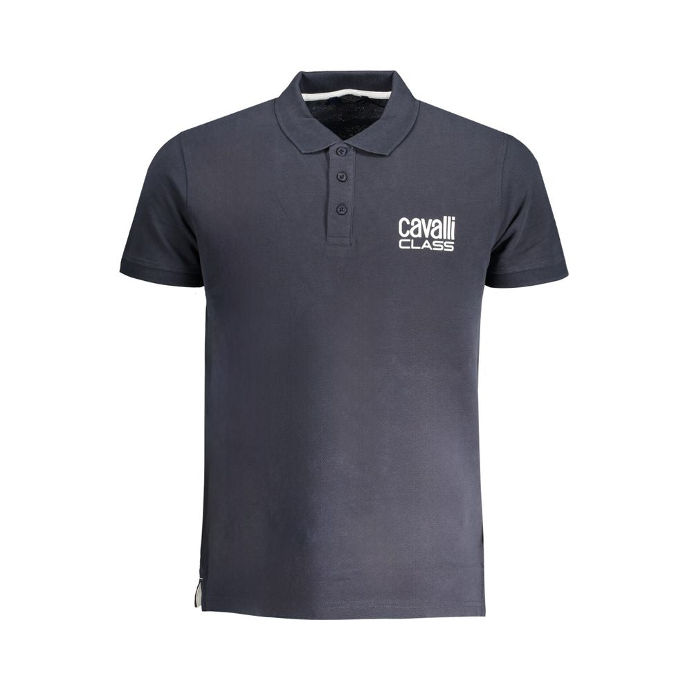 Men's Blue Cotton Polo